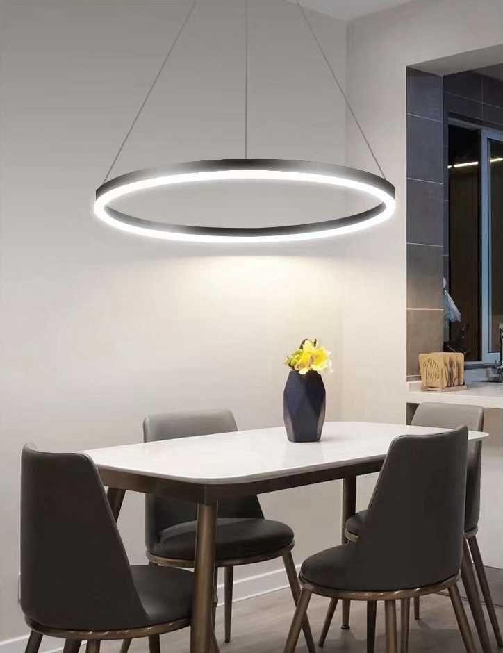 LAMPA WISZĄCA LED MODERN ring 60cm żyrandol pilot