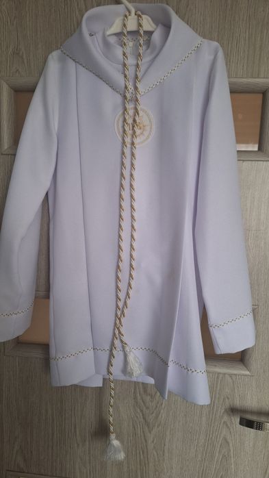 Strój komunijny 140 alba chłopięca spodnie