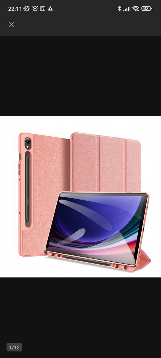 Szkło hartowane + etui Samsung Galaxy Tab  S9 FE