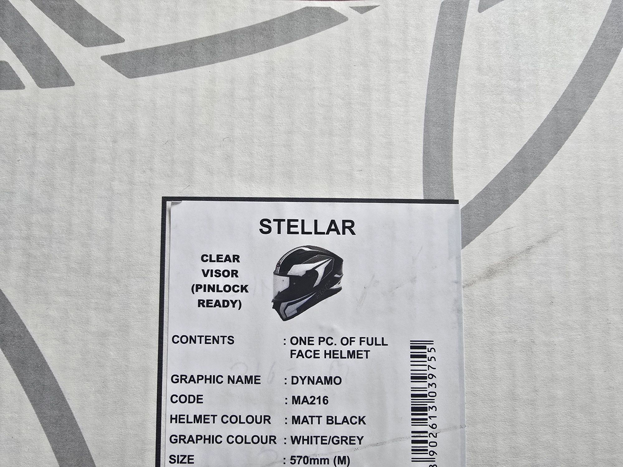 Kask motocyklowy rozmiar M integralny SMK Stellar motor