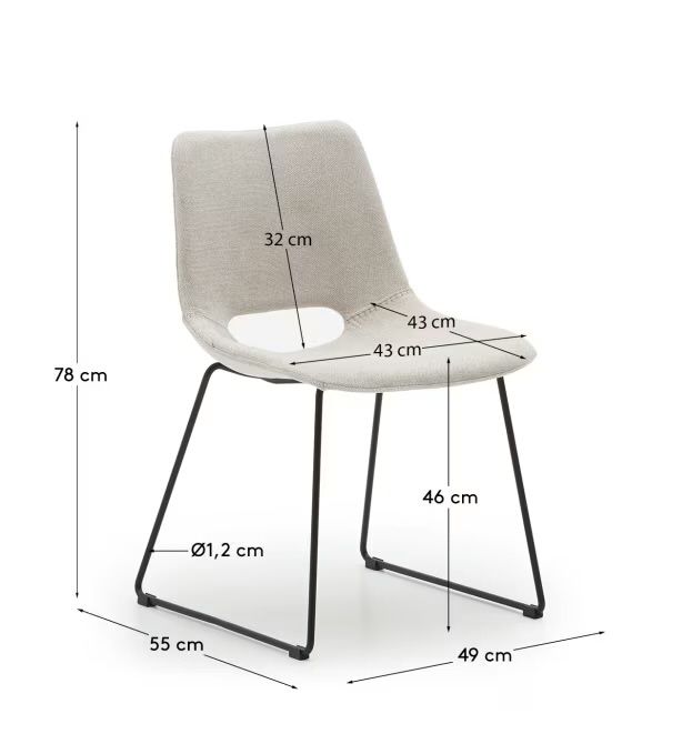 Cadeiras Zahara Kave Home