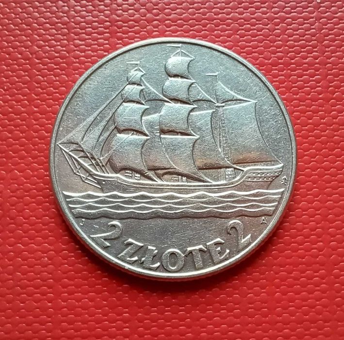 2 złote - ŻAGLOWIEC - 1936 - SREBRO