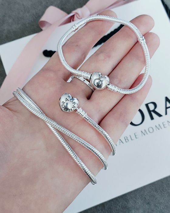 Браслет Пандора паве ланками Pandora