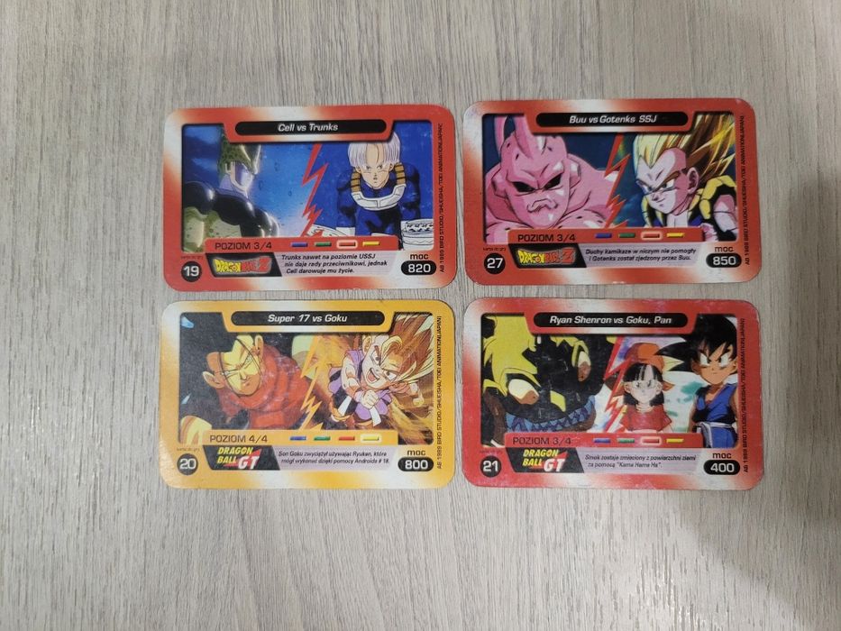 Karty walki Dragon Ball Chio - 4 szt.