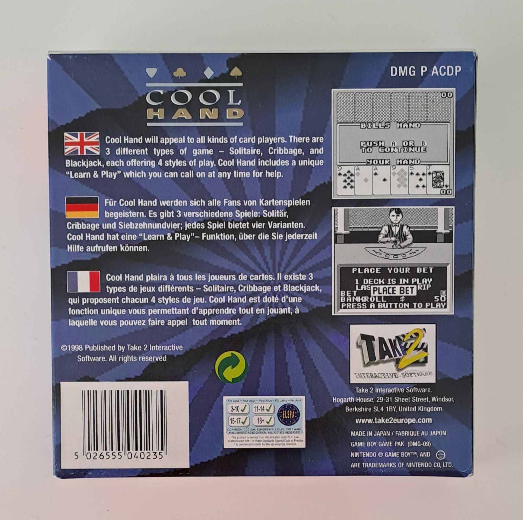 Cool Hand Game Boy (CIB)