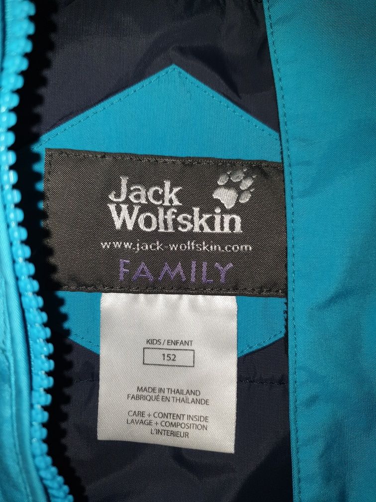 Куртка вітровка подросткова дитяча jack wolfskin 4x4 texapore 152