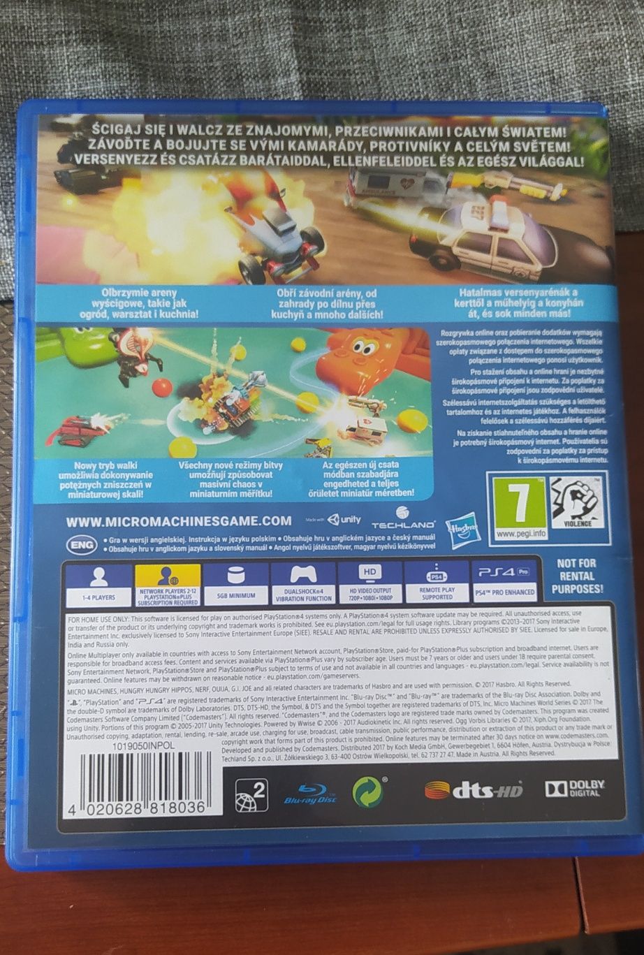 Micro Machines Gra PS4 (Kompatybilna PS5)