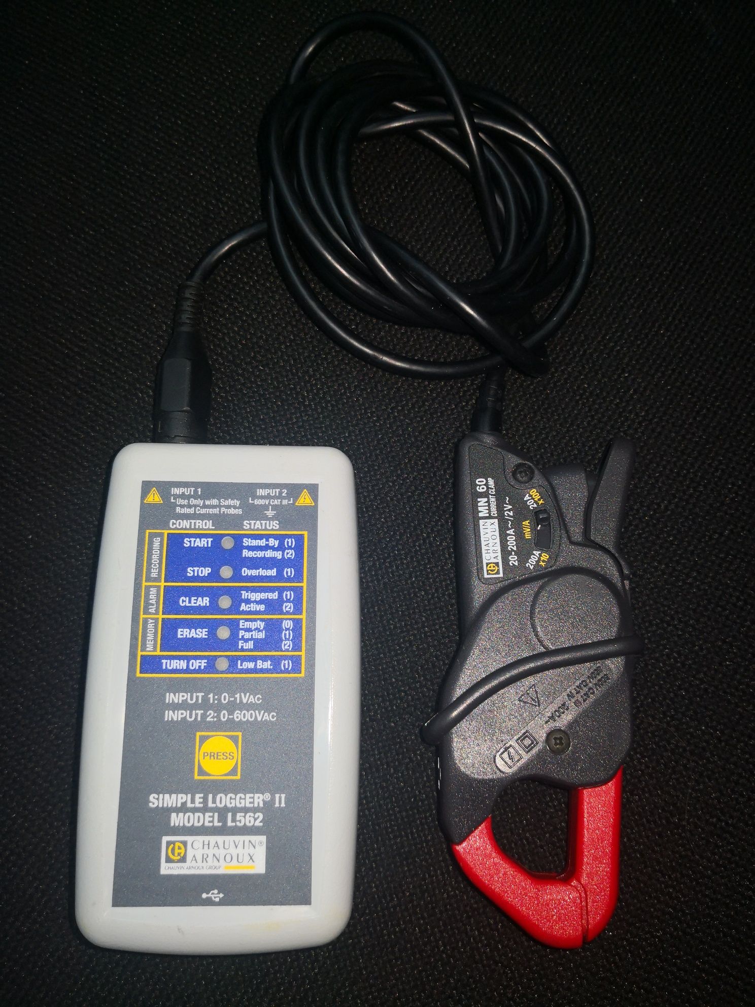 Simple Logger II Model L562 (2-Channel, TRMS Voltage & Current