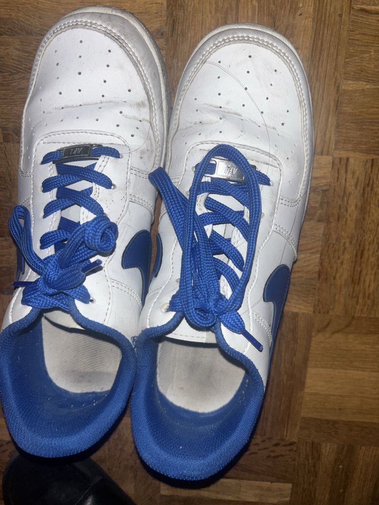 Nike air force 1 azul e branco 41