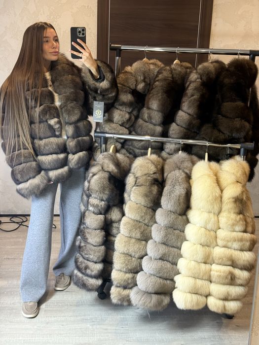 Шуба песцовая под соболь