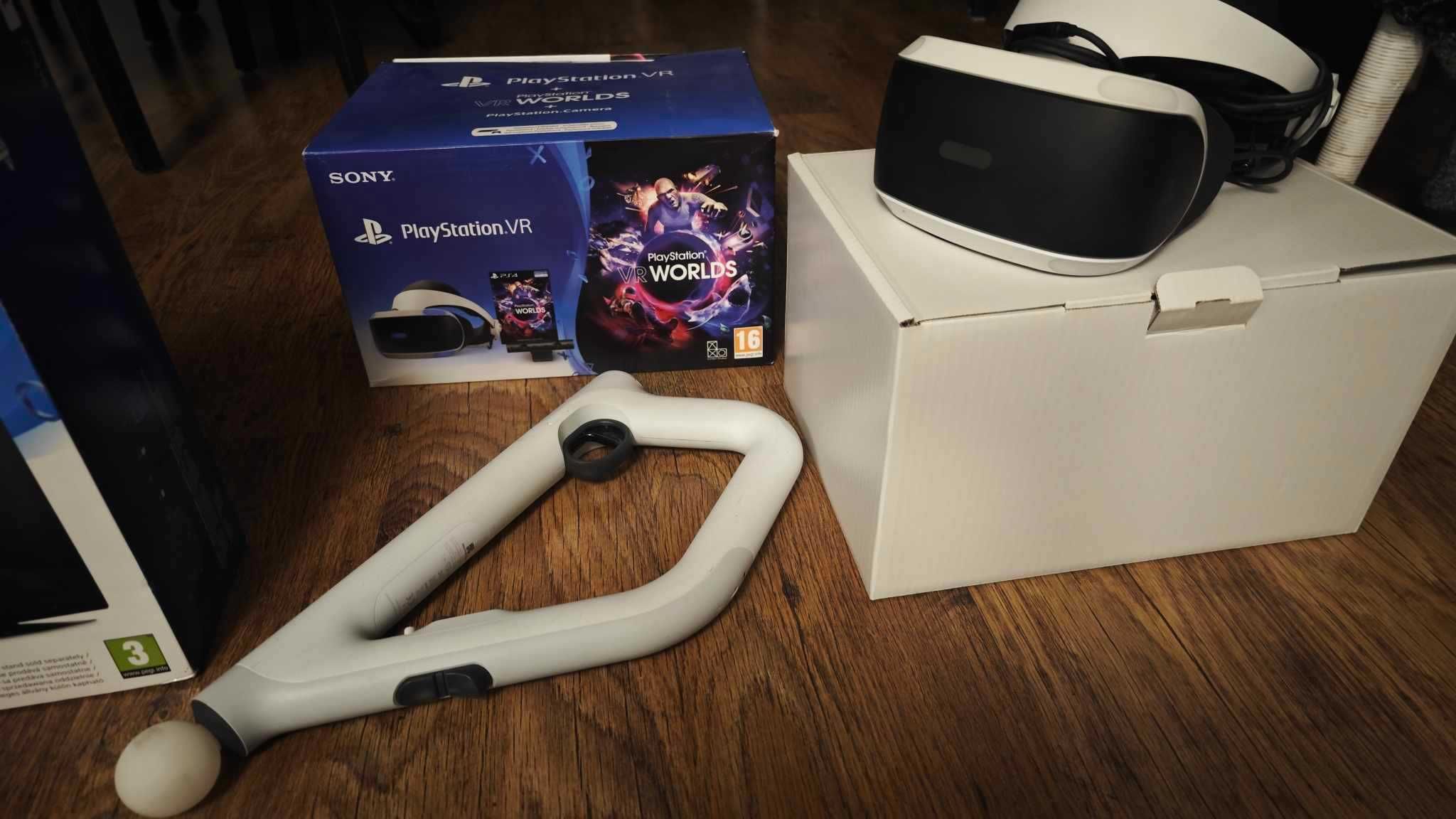 Playstation 4 PRO + PS VR (Cały zestaw) + GRY 2szt, Sony 3D VR AIM