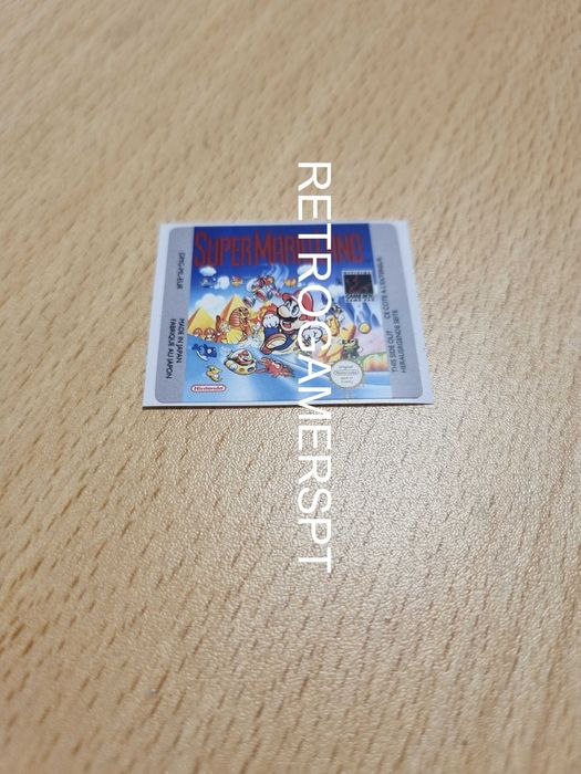 Label de reposição Super Mario Land