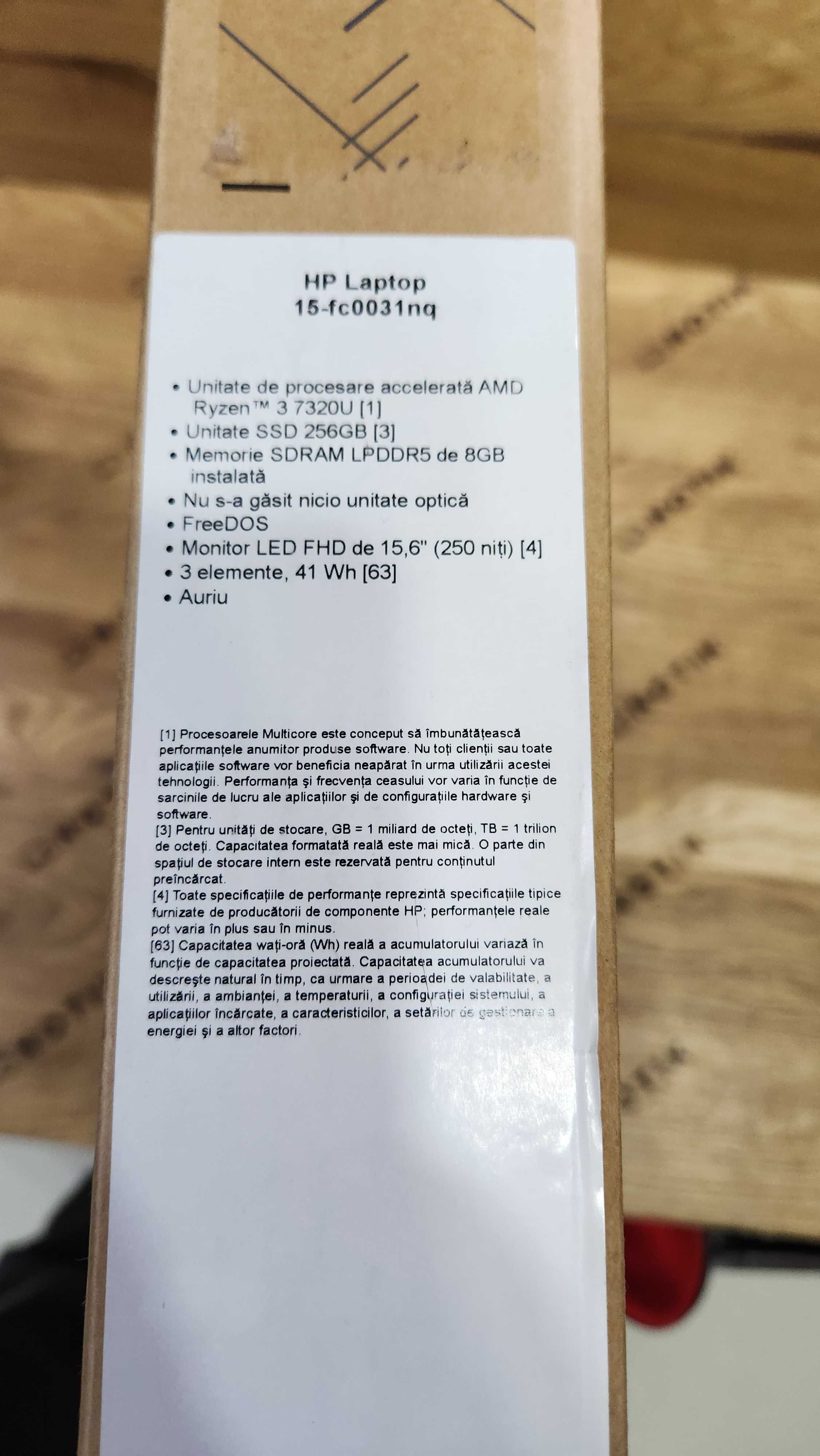 Ультрабук HP Laptop 15-fc0031nq amd 3 7320U/8b/256ssd/FHD (НОВИЙ)