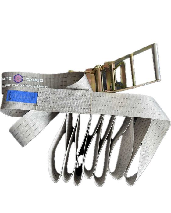 Pas do spinania drewna 10 m / 15 m – szerokość 100 mm – z napinaczem