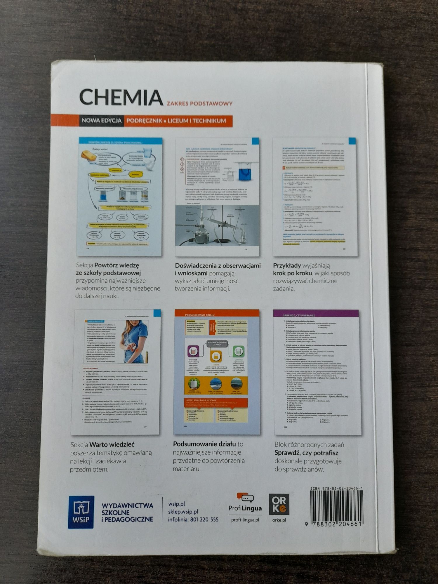 Chemia 1 WSiP nowa edycja zakres podstawowy