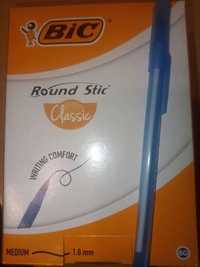 Шариковая ручка BIC Round Stic Classic, синяя/чёрная