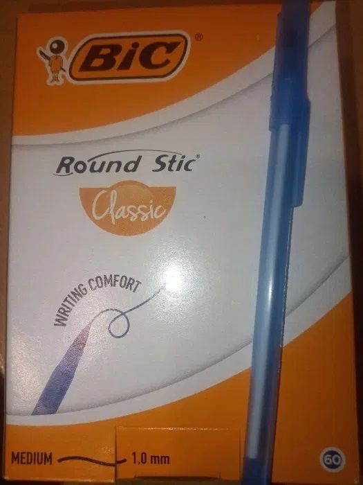 Шариковая ручка BIC Round Stic Classic, синяя/чёрная