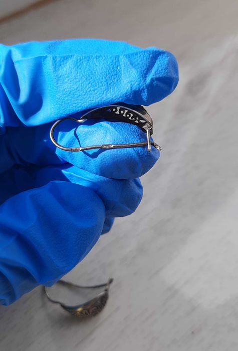 Серебряные серьги СССР