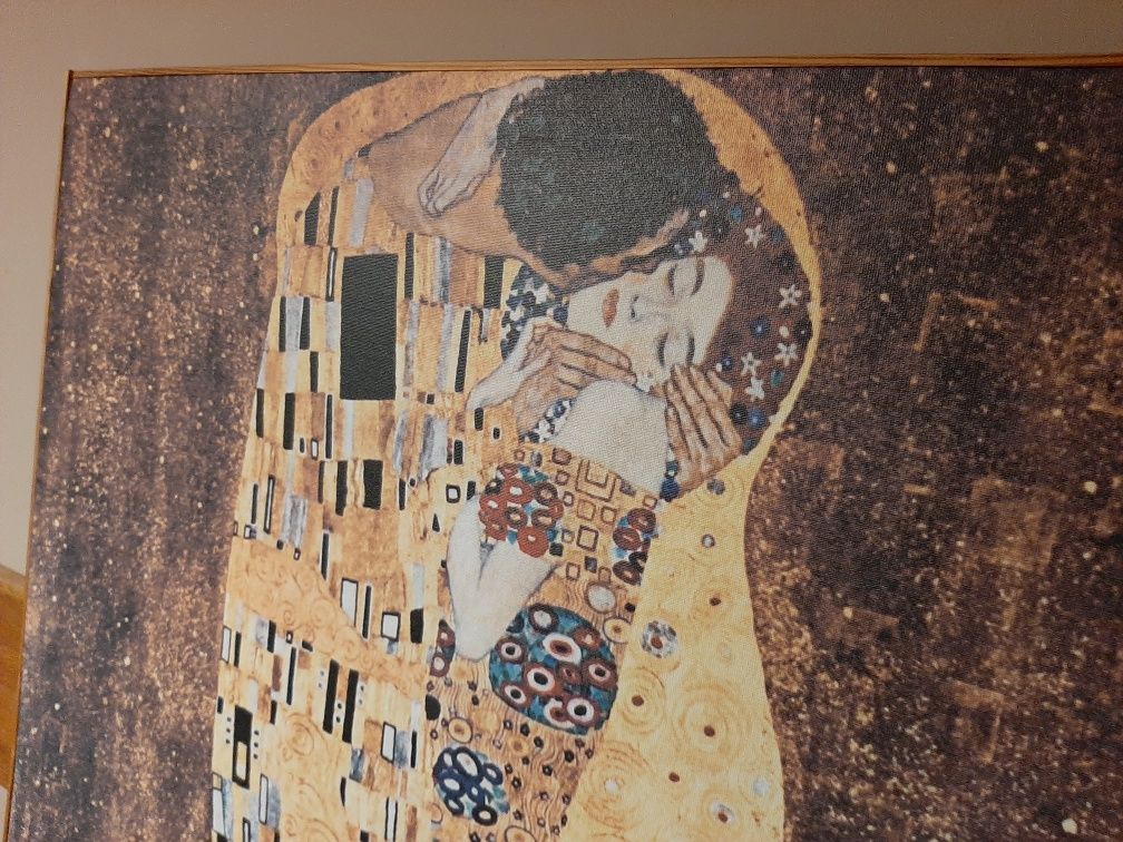Obraz "Pocałunek" Gustav Klimt reprodukcja 75 x 75 cm