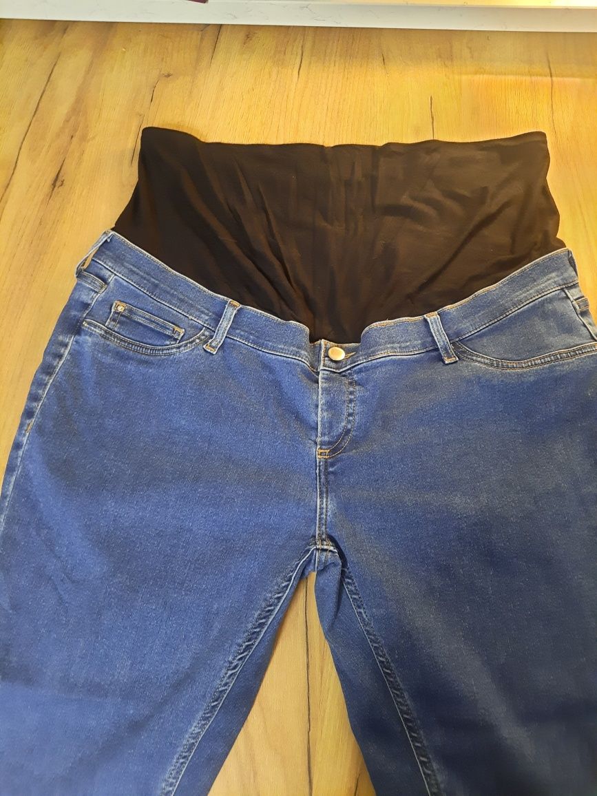 Spodnie jeansy rurki ciążowe rozmiar 44