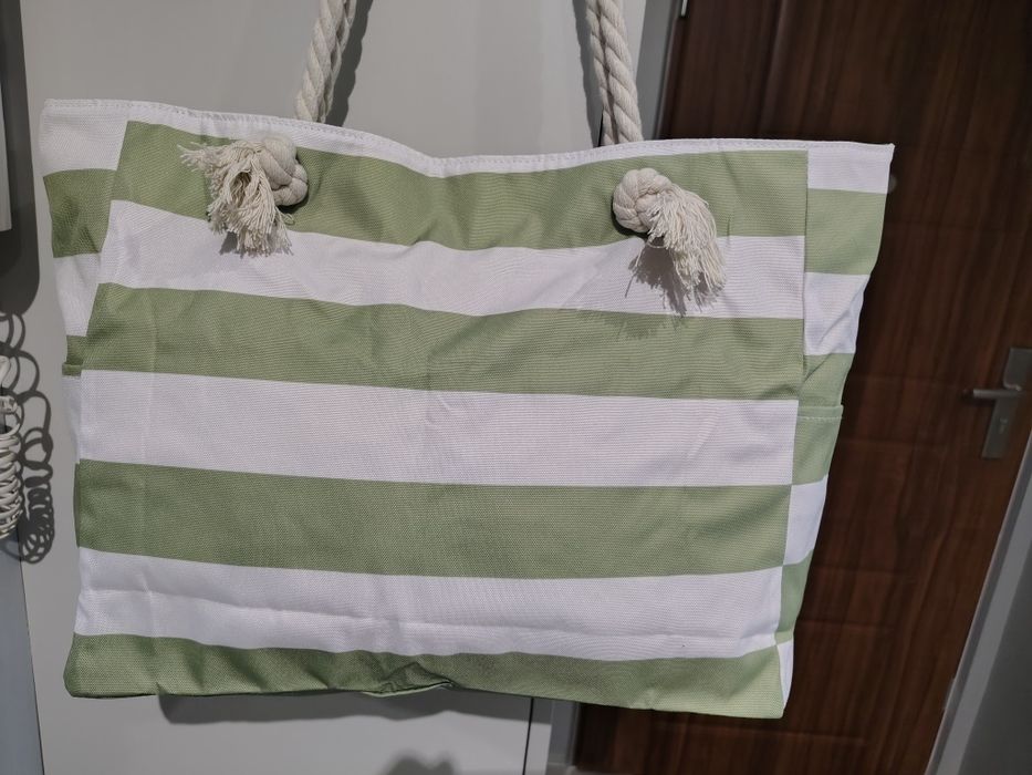 Torba plażowa w paski