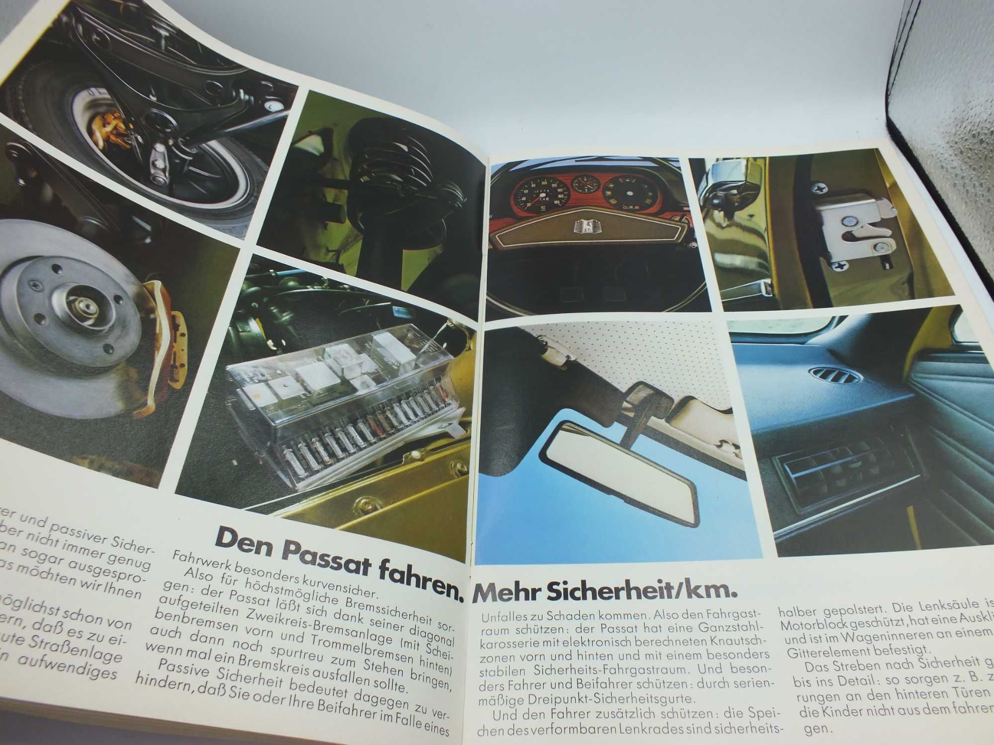 Folder reklamowy prospekt LEGENDARNY  VW Passat 1974 r