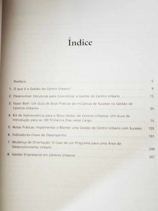 A gestão do centro urbano - tomo I