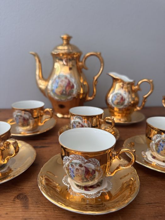 Vintage Serviço cafe Gold 1945