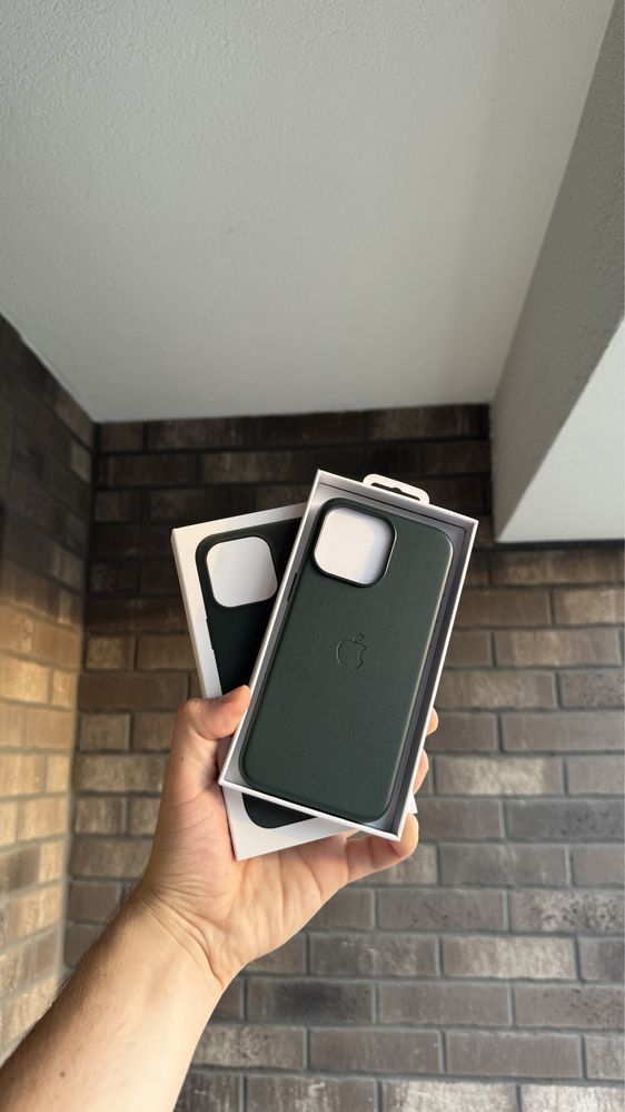 Skorzane Magsafe Etui Iphone 15 Pro Max Green