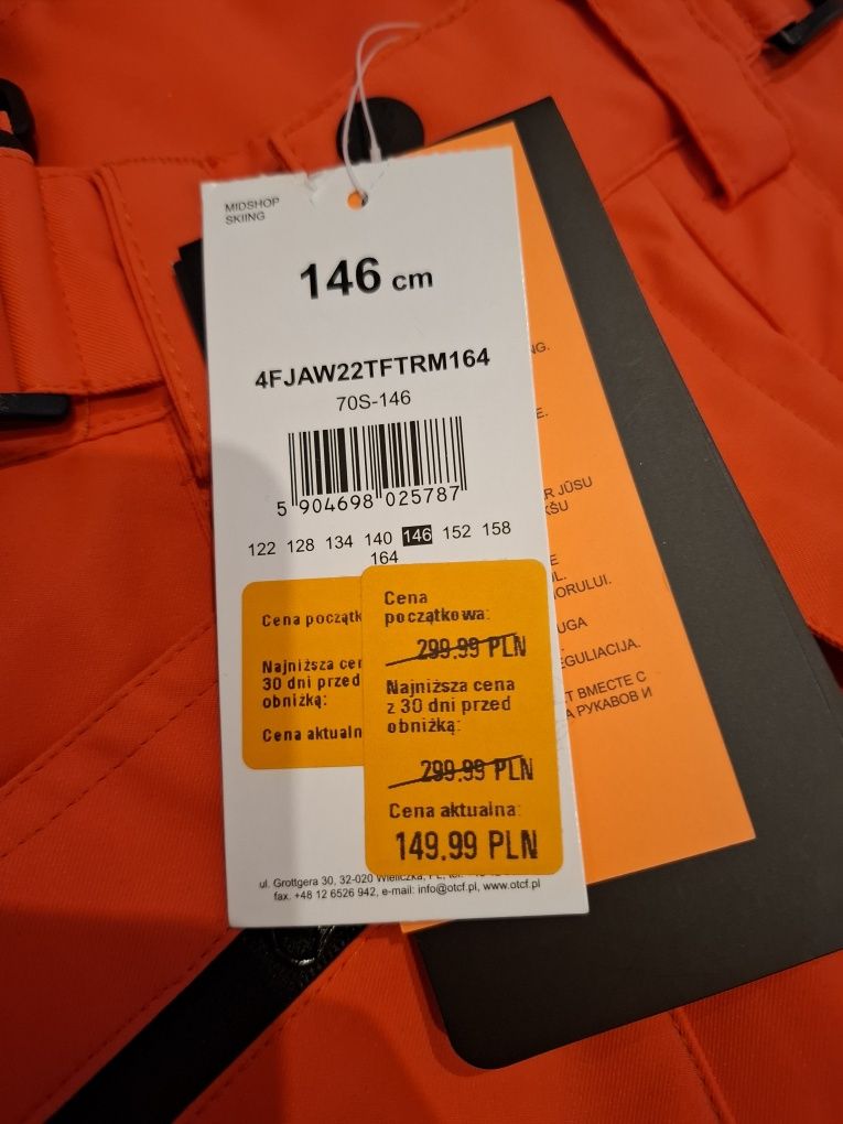Spodnie narciarskie 146 nowe