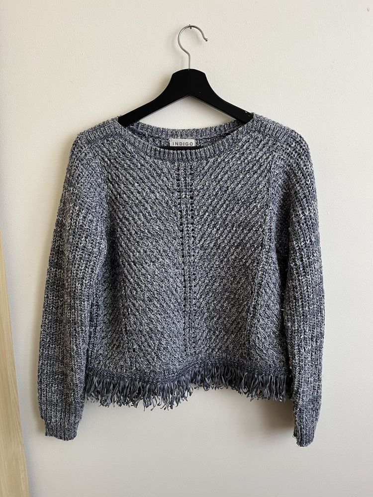 sweter szary 42 xl indigo