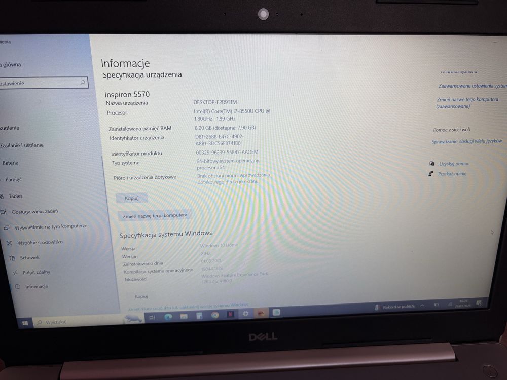 Laptop Dell Inspiron 5570