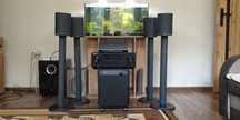 Kino domowe amplituner Pioneer vsx-424-k zestaw 5.1 Jamo subwoofer akt