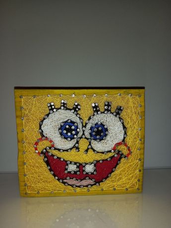 Spongebob drewno dekoracja