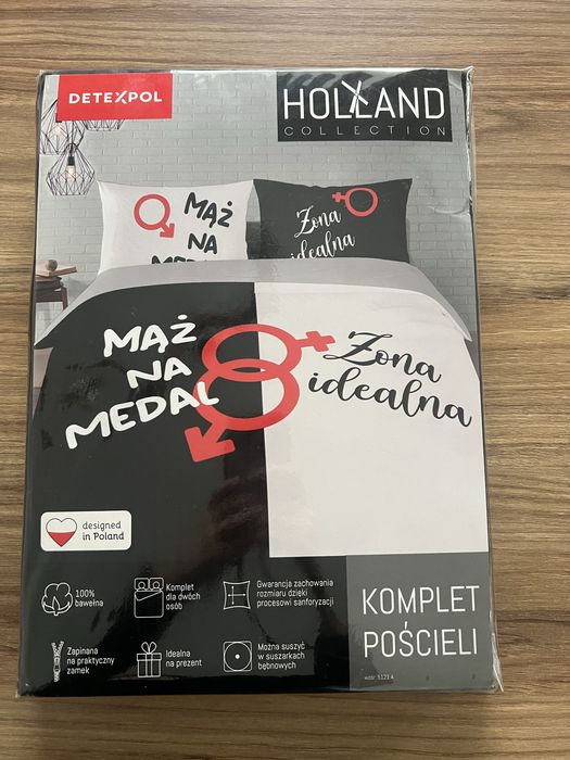 Komplet poscieli 200x220cm 100% bawełna