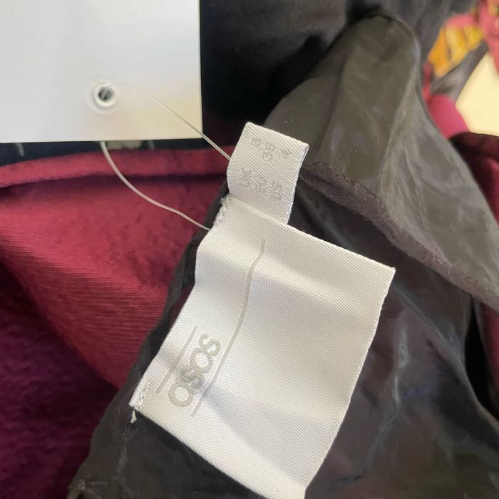 asos Sukienka do Kolana Wygodna Wieczorowa Elegancka Czerwona Roz 36