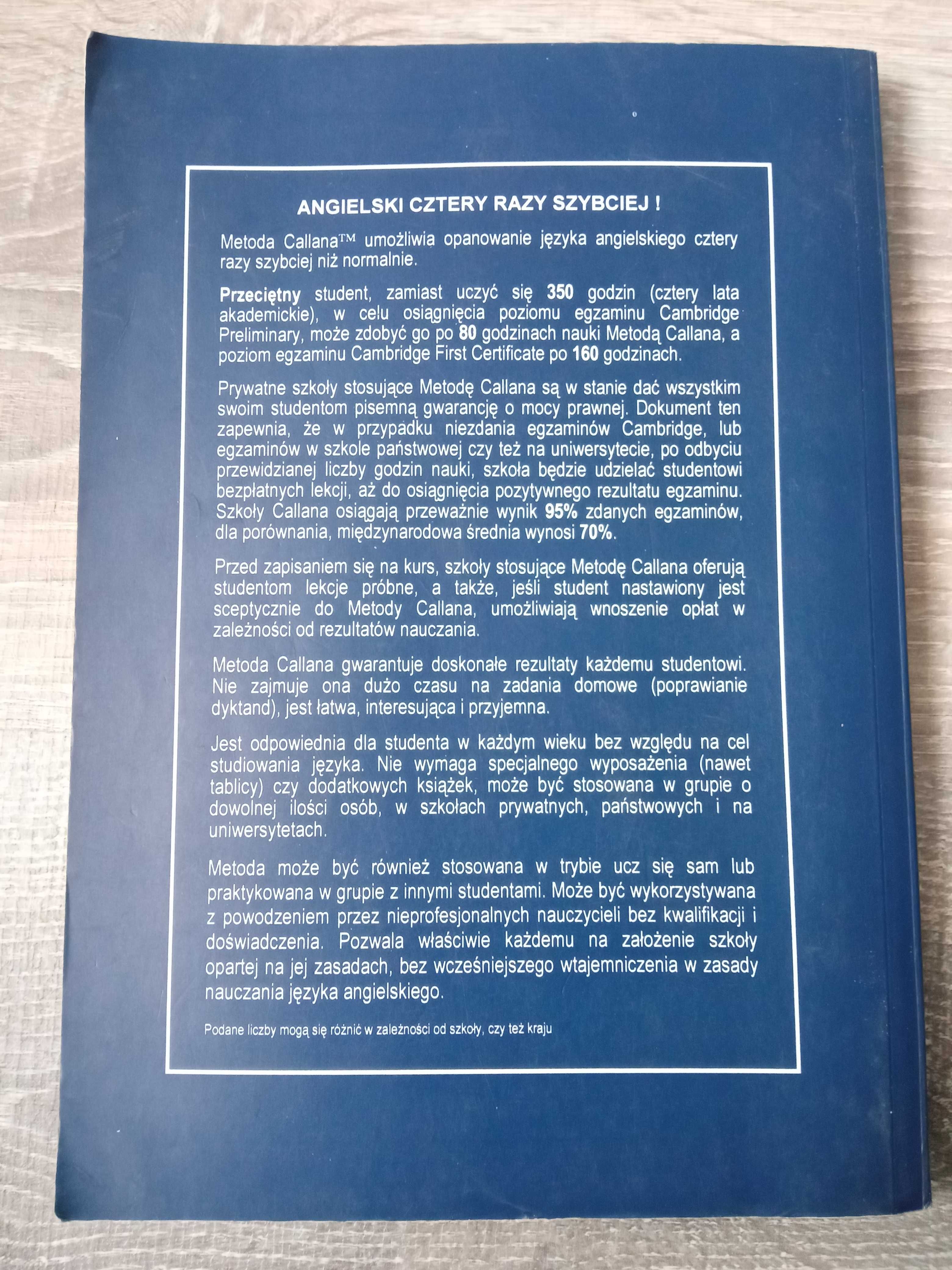Książka do angielskiego Callan Method Student’s Book 1 Lekcja 1-24