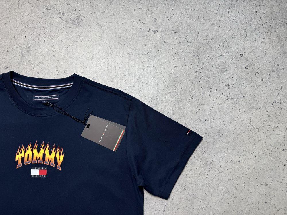 Новая Футболка Tommy Hilfiger С Большим Логотипом Оригинал Размер S-M