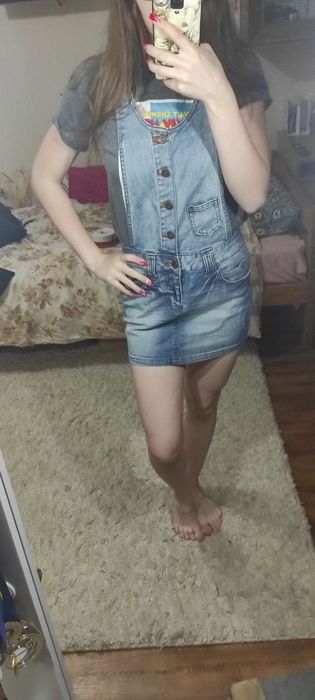 Джинсовий сарафан (міні, стильний, універсальний)

Продам джинсовий са