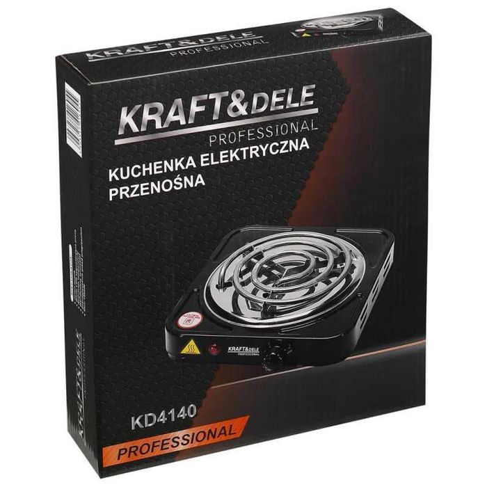 KUCHENKA ELEKTRYCZNA 1500W turystyczna regulowana temperatura KD4140