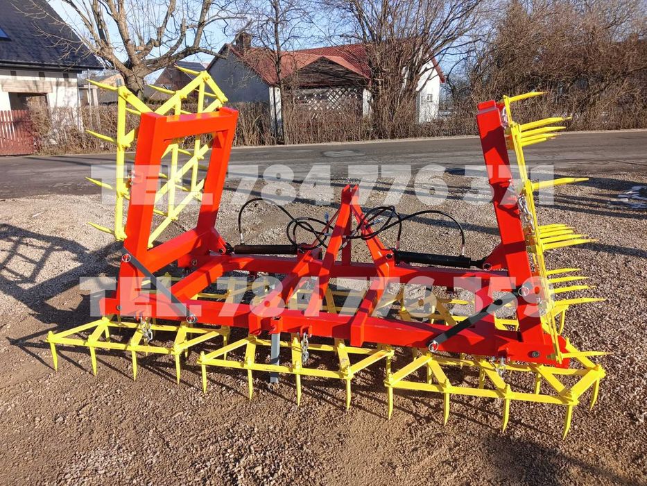 BRONY POLOWE HYDRAULICZNIE składane CIĘŻKIE *5pól *2 siłowniki *20 ząb