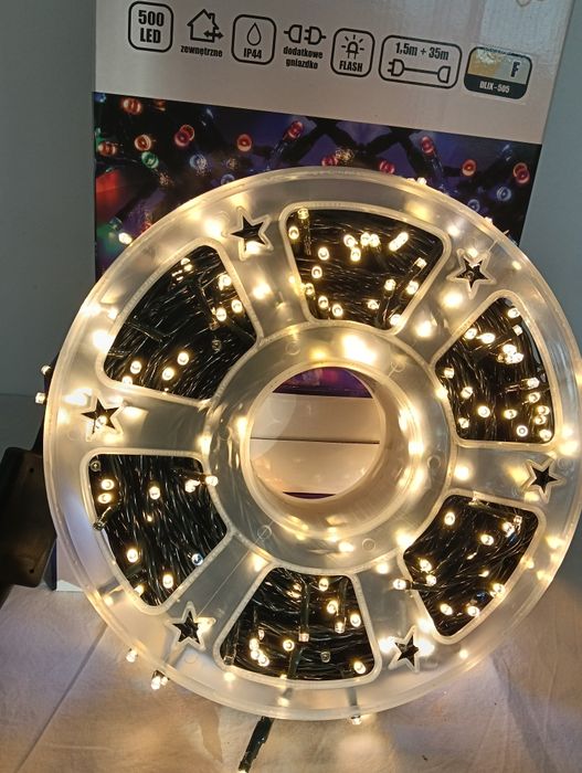 Lampki zewnątrz 500 LED