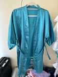 Szlafrok  kimono nocna bride dla panny młodej turkus morski M/ L