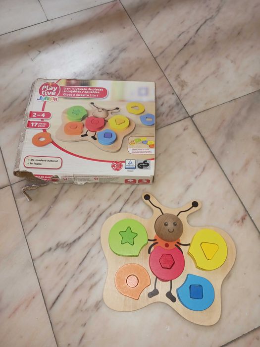 Brinquedo madeira borboleta