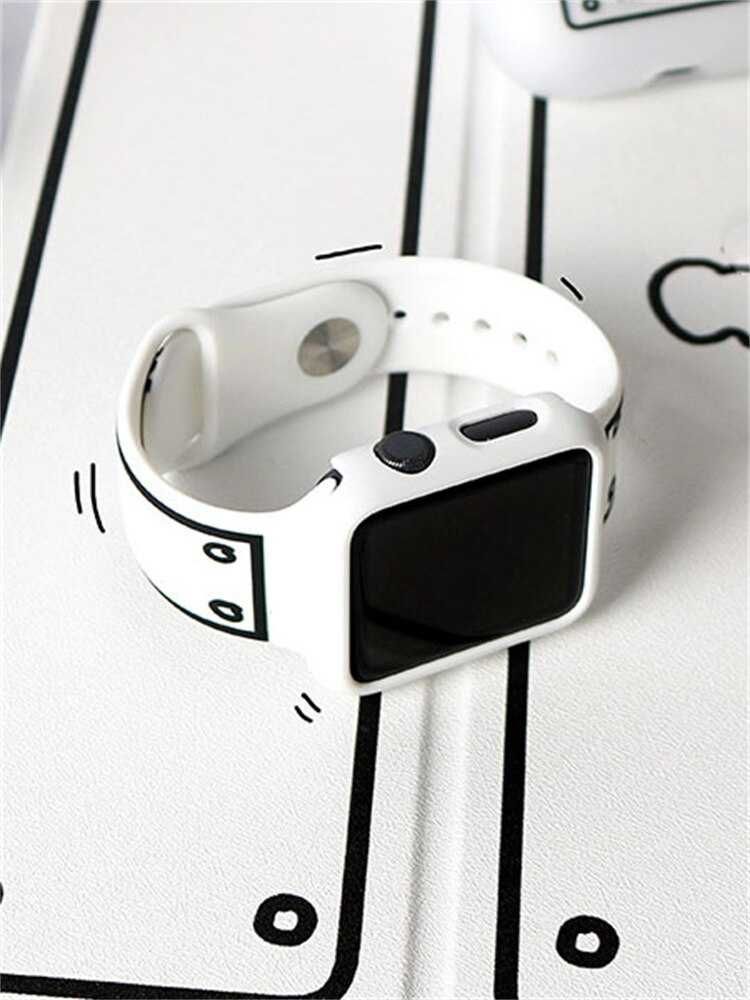 Etui + pasek do smartwatcha typu Apple 41 mm BIAŁY