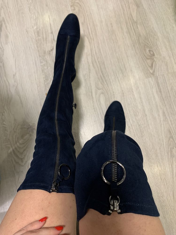 Чулки Zara/Ботфорты 38р замшевые