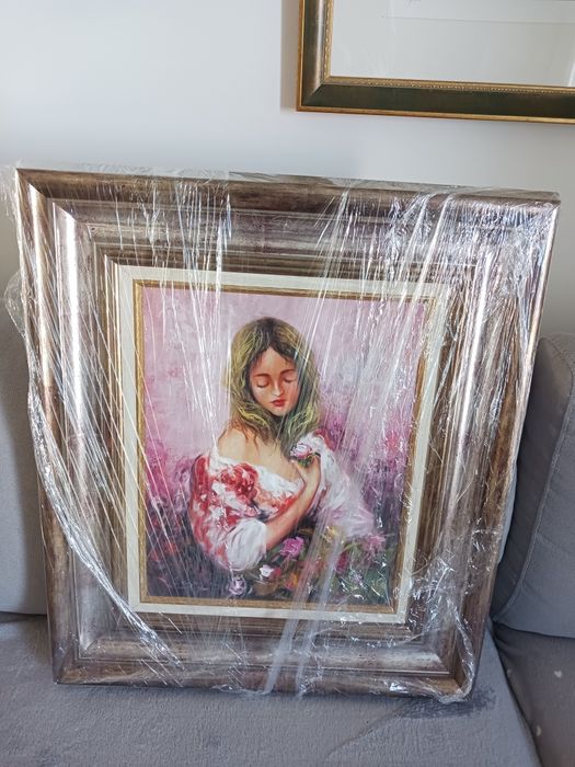 Pintura a óleo em cornella