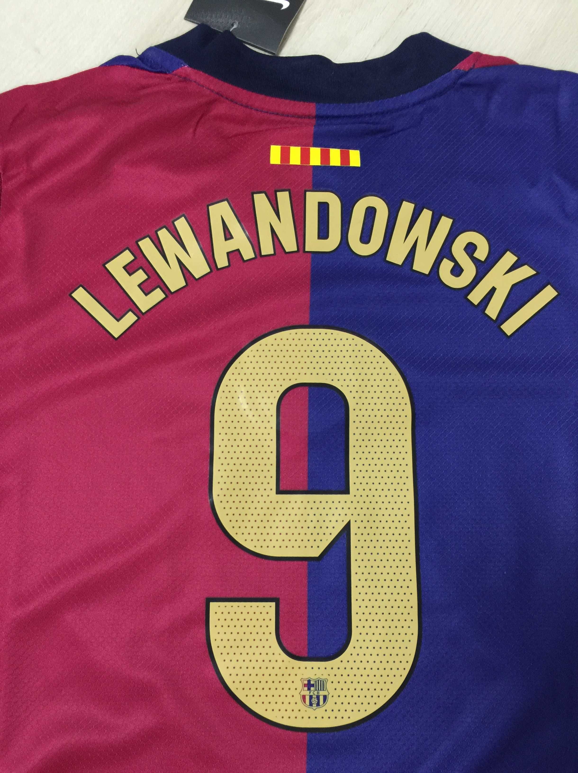 Nowa Strój dziecięcy #9 Lewandowski FC Barcelona domowa 22-28