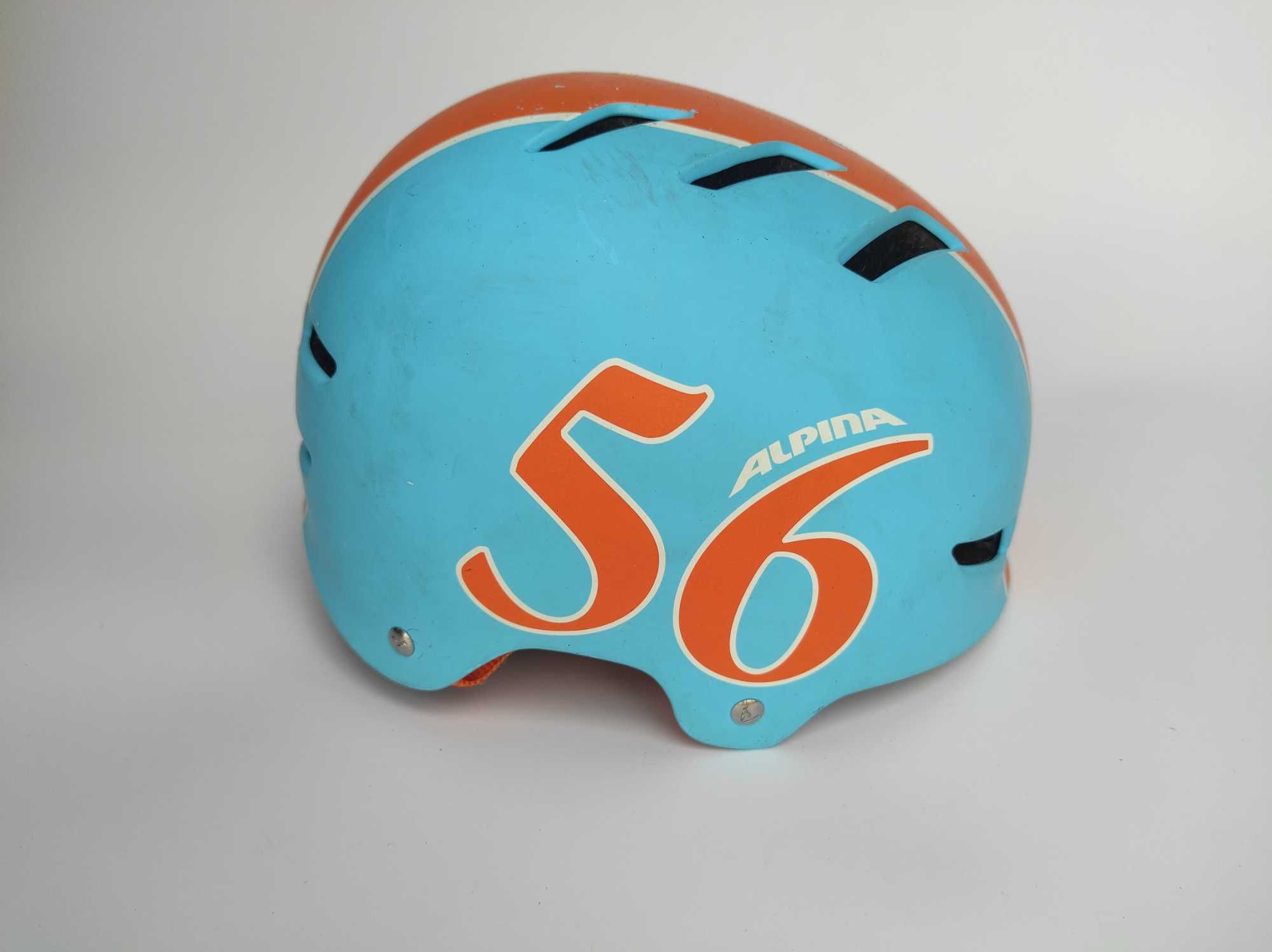 Детский шлем защитный котелок Alpina Park Jr., размер 51-55см