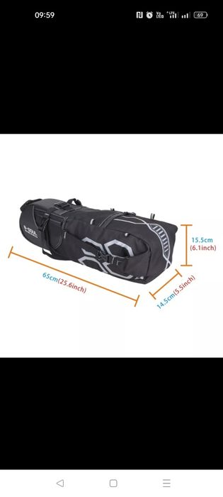 Sakwa rowerowa pod siedzenie 12L